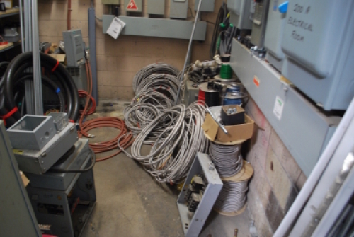Lot Loose contents of Electrical Room