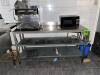 S/S Prep table with 2-levek undercounter