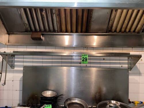 S/S Work wall shelf 48"x4"