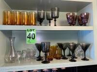 Lot of assorted glasses