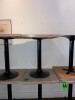 Lot of 14 square tables with black base - 3