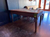 Wooden dining room table