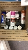 LOT OF ASSTD CLEANING SUPPLIES: GLASS CLEANERS, HAND SANITIZER, SOAP, LUBRICANT OIL, SPRAY GEL, MASSAGE OIL, SUPERIOR LUBRICANT, AND POND FOAMAPPROX 10 BOXES - 6