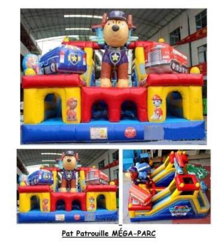 "Pat Patrouille MEGA-PARC" Jeux Gonflable Commercial