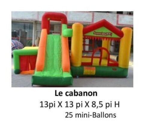 "Cabanon" Jeux Gonflables R&eacute;sidentiel