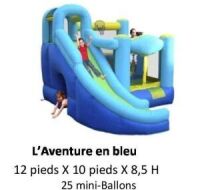  "Aventure Bleue" Jeux Gonflables R&eacute;sidentiel
