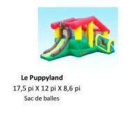  "Puppyland" Jeux Gonflables R&eacute;sidentiel 