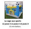 Jeux Gonflables R&eacute;sidentiel "Cage au sport"