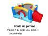 "Boulle de gomme" Jeux Gonflables R&eacute;sidentiel