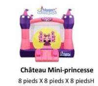  "Mini Princesse" Jeux Gonflables R&eacute;sidentiel