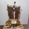 26" AFTER CHIPARUS BRONZE STATUE "DECO LADY WITH CAPE"