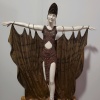 26" AFTER CHIPARUS BRONZE STATUE "DECO LADY WITH CAPE" - 2