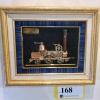 FRAMED TRAIN METAL ART (13X11)