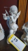 LOT OF 3 - LLADRO FIGURES9" FIGURE "ANGEL"11" FIGURE "PRINCESS" 8" FIGURE "SHEPARD WITH SHEEP DOG" - 3