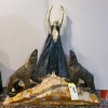 27" AFTER CHIPARUS BRONZE STATUE "NORDICA"