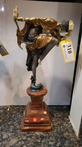 28" AFTER CHIPARUS BRONZE STATUE "SNAKE DANCER"