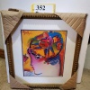 FRAMED PRINT AFTER PETER MAX (16.5X18.5)