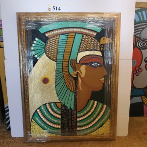 FRAMED CANVAS PRINT SIGNED WILLIAM VERDULT "RAMSES I" (23X31)