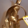 19" SPI GALLERY BRONZE STATUE WITH GOLD WASH "OTTERS" - 2