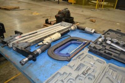 LOT: Combo Wrenches, Sockets, Slide Hammer, Pneumatic Tools
