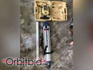 (1) Topcon, model RL-H4C, horizontal, self-leveling rotary laser, with case and a model LS-80L...