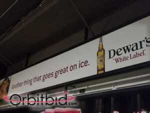 Dewar's sign. Buyers responsibility for proper disassembly and removal.