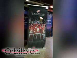 "Detroit Red Wings" Thank You 20+ Year Season Ticket Holders sign (Joe Louis Glass Enclosed)...