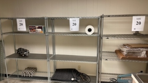 (6) ASSORTED RACKS (CONTENTS NOT INCLUDED) (KITCHEN 2ND FLOOR)