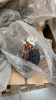 LOT ASSTD LAMPS AND FAN PARTS, METAL, GLASS, WOOD PARTS, (8 PALLETS - 17