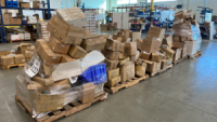 LOT ASSTD LAMP AND FAN PARTS,, (5 PALLETS)