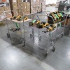 (3) Uline wire carts