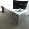 (3) Maverick desk, table, (3) chairs - 2