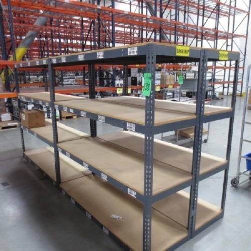 Metal frame shelf