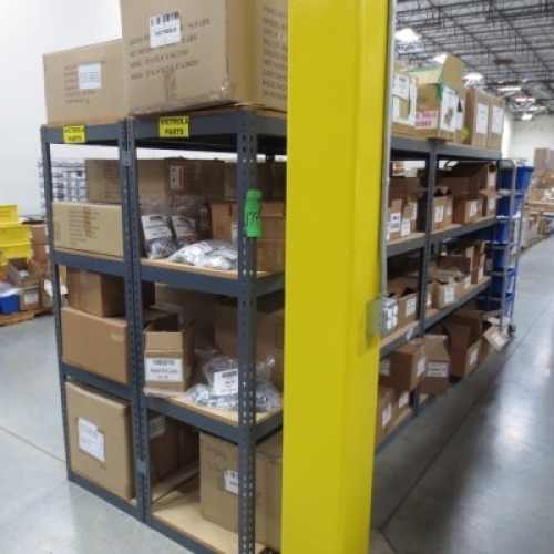 Metal frame shelf