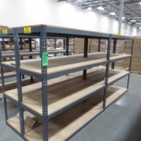 Metal frame shelf