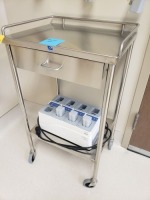 Stryker Flyte Battery Charger w/(3) Batteries & Stainless Steel Cart