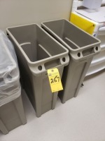 Rubbermaid Slim Jim Trash Cans (2 Each)