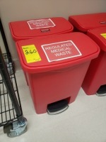Rubbermaid Medical Waste Bins (2 Each)