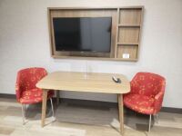 Wall Mounted TV, Table, Chairs, Wall Art, etc. (Balance of Room) (Lot)