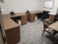 Desks, Chairs, Bookcase, Racks, etc. (Lot)