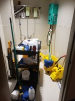 Janitorial Car, Mop Bucket, 3M Dispenser, etc. (Lot)