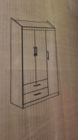 Rosemary Wardrobe White #8610