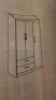 Rosemary Wardrobe White #8610