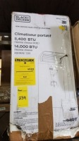 Black + Decker Portable Air Conditioner 8, 400 BTC #BPACT14WT