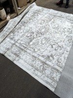 White And Black Rug 8' X 10'