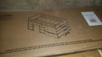 Max And Lily Modern Farm House Low Loft Bed #190020-182 (Twin)