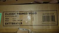 Classic Framed Wood Platform Bed Twin #EHTTBKALLB