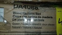 Wood Platform Bed Queen #DA4088239