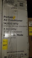 Black + Decker Portable Air Conditioner 12000BTU #BPACT12WT