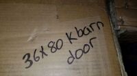 36 X 80 K Barn Door RTA (Open Box) (As Is)